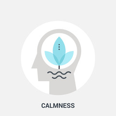 calmness icon concept