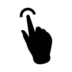 hand finger points vector icon