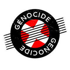 Genocide rubber stamp. Grunge design with dust scratches. Effects can be easily removed for a clean, crisp look. Color is easily changed.