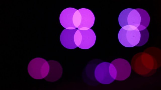 Abstract Background of Flashing Colored LED Lights, Defocused
