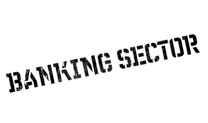 Banking Sector rubber stamp. Grunge design with dust scratches. Effects can be easily removed for a clean, crisp look. Color is easily changed.