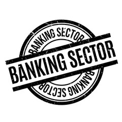 Banking Sector rubber stamp. Grunge design with dust scratches. Effects can be easily removed for a clean, crisp look. Color is easily changed.