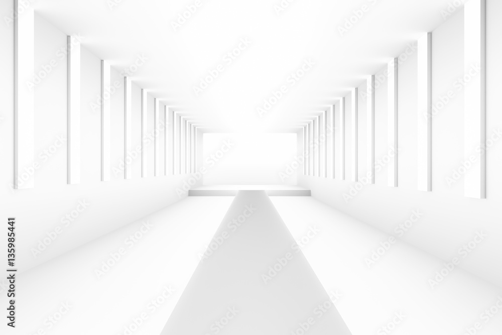 Poster Blank white empty podium for backdrop design template pr blank layouts background