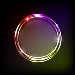 Colorful circles banner abstract background