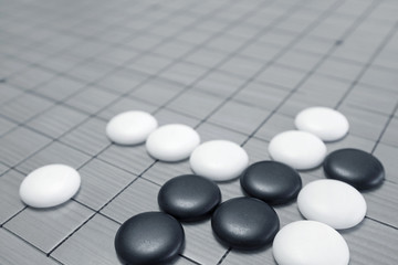 Go game or Weiqi (Chinese board game) background