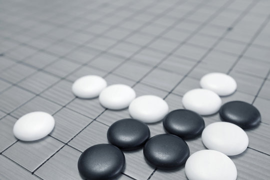 Go game or Weiqi (Chinese board game) background