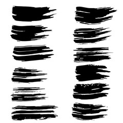 Ink vector brush strokes background. Vector illustration. Grunge texture.