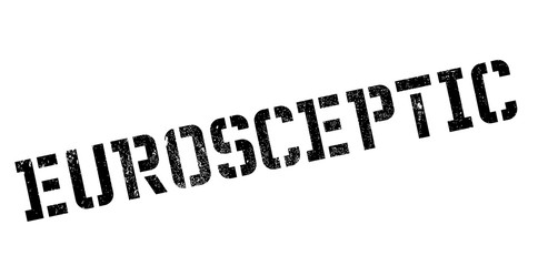 Eurosceptic rubber stamp. Grunge design with dust scratches. Effects can be easily removed for a clean, crisp look. Color is easily changed.