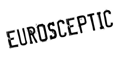 Eurosceptic rubber stamp. Grunge design with dust scratches. Effects can be easily removed for a clean, crisp look. Color is easily changed.