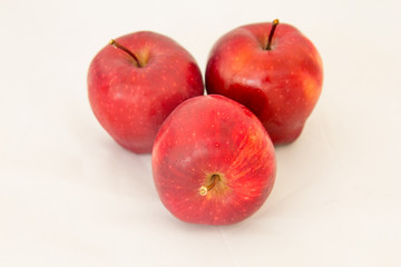 Red apple Isolated on white background