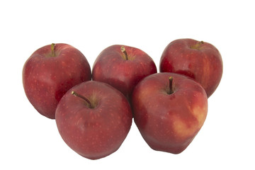Red apple Isolated on white background