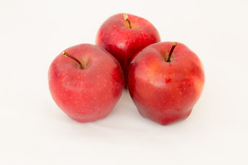 Red apple Isolated on white background