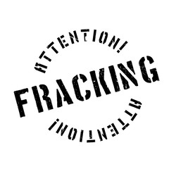 Fracking rubber stamp. Grunge design with dust scratches. Effects can be easily removed for a clean, crisp look. Color is easily changed.