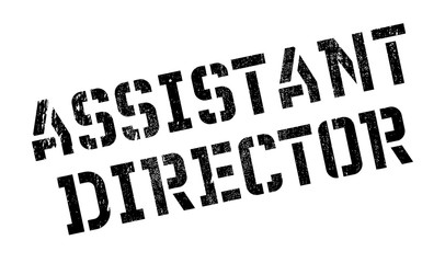 Assistant Director rubber stamp. Grunge design with dust scratches. Effects can be easily removed for a clean, crisp look. Color is easily changed.