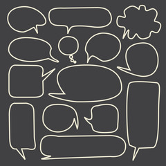 Set of speech bubbles 
