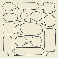 Set of speech bubbles 