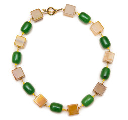 Elegant jewellery isolated on the white background