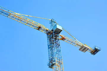 Naklejka premium Construction tower crane