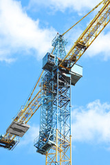 Fototapeta na wymiar Construction tower crane