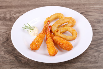Squid and Shrimp Tempura