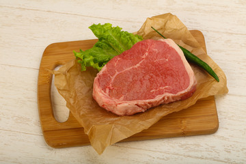 Beef steak raw