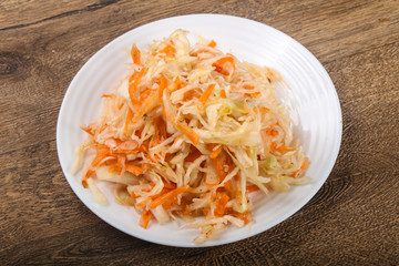 Raw pickled cabbage