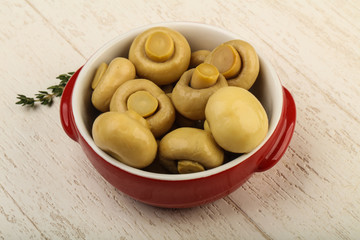 Marinated champignons