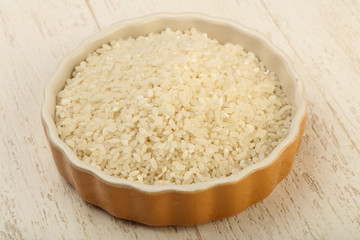 Raw rice heap