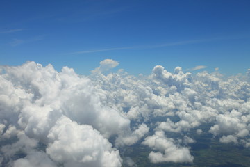 blue sky clouds,Blue sky with clouds.Bird eye view.
