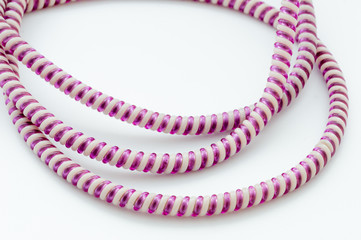 Color cable on white background