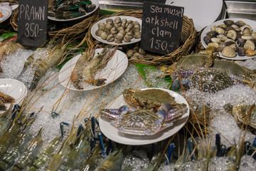 Fresh seafood in fresh market.