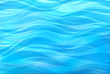 Fototapeta premium Beautiful blue background of stylized waves