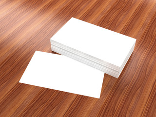 Business cards blank mockup - template	