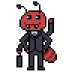 pixel art ant