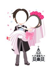 結婚式 顔はめ用