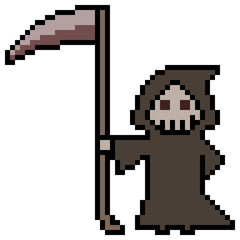 Fototapeta premium illustration design pixel art death