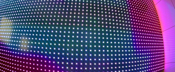LED Light-composition. shot fish-eye lens. soft focus photo toned.