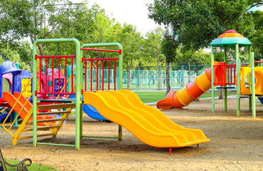 Children playground in park