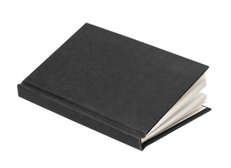 Black book isolated on white background