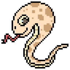 Fototapeta premium pixel art snake