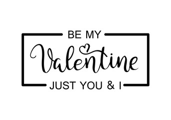 hand-lettered vintage st. valentines card