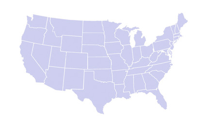 Fototapeta na wymiar US Map