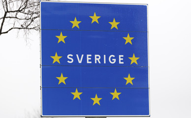 Sweden Boarder Sign