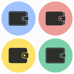 Wallet icon set.