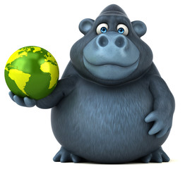 Fun gorilla - 3D Illustration