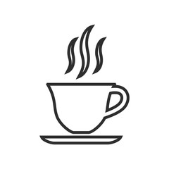 Coffee cup - vector icon.