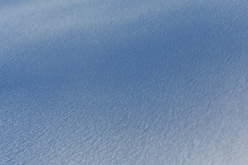 Natural snow surface in winter