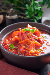 Chakhokhbili - chicken stewed with tomatoes and onions. Georgian national dish