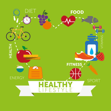 Healthy Lifestyle Background 