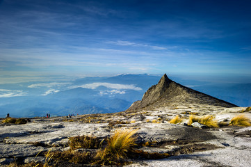 Mount Kinabalu low's peak after sunrise